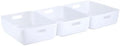 Three by Three Seattle Medium Short Stackable Recycled Storage Bin, 3-Pack by ThreebyThreeSeattle
