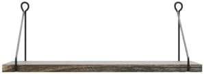 Afuly Rustic Floating Shelves for Wall, 12 Inch Deep Wooden Shelf Set of 2 - Image 4