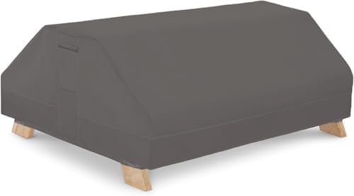 Picnic Table Cover Waterproof 70/72 Inch 600D Oxford Outdoor Table Cover with Bench Covers for Winter DustProof Heavy Duty (Grey, 6FT-70/72inch) by YHINGG