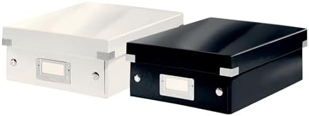 Leitz A5 Storage Box, Click and Store Range 60430001 - Small, White Organiser Box A5 - Image 5