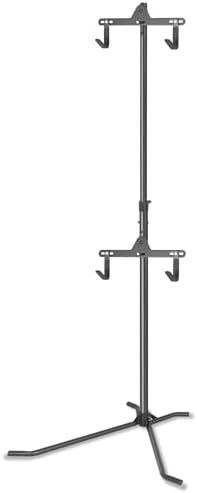 CyclingDeal 2 Bike Bicycle Vertical Hanger Parking Rack Gravity Floor Storage Stand for Garages or Apartments by CyclingDeal