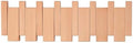 Piano Key Coat Rack Wall Mount 16.5" – 6 Hook Beech-Toned Wooden Coat Rack by WINQQQQ