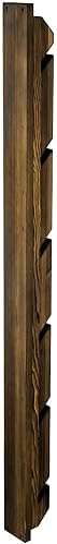 MyGift Modern Wall Mounted Rustic Burnt Solid Wood Skateboard Display Rack, Hanging Longboard Storage Organizer with Diagonal Cutout Slots, Holds 6 Boards - Image 7