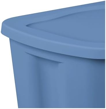 18-Gallon Plastic Storage Bins with Snap-on Lids – 8-Pack, Home Organization Essential - Image 6