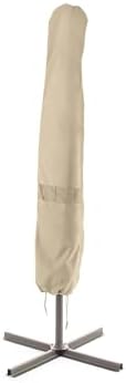 Covermates Elite Outdoor Offset Umbrella Cover – 10-13' Diameter, Khaki by Covermates