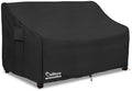 Outdoor Couch Cover,100% Waterproof 2-Seater Outdoor Loveseat/Bench Cover,Patio Furniture Covers,66" Wx 35" Dx 36" H Black by Osileyo
