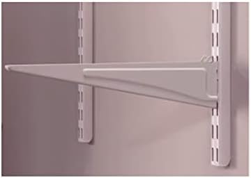 ClosetMaid 2853 ShelfTrack 12-Inch Locking Shelf Bracket, White, Quantity 6 - Image 6