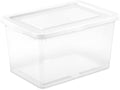 Sterilite Storage Box, Stackable Clear Plastic Bins, 20 Quart, 24-Pack by Sterilite