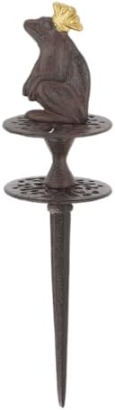 BestNest Esschert Cast Iron Frog Prince Garden Hose Guides, 2 Pack - Image 7