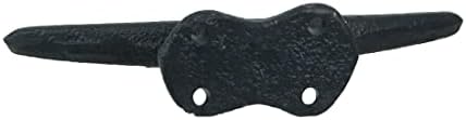 Zeckos Set of 4 Boat Cleat Wall Hooks, 5.75 Inch Tall Coastal Coral - Image 3
