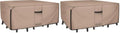 ULTCOVER Rectangular Patio Heavy Duty Table Cover - 600D Tough Canvas Waterproof Outdoor Dining Table and Chairs General Purpose Furniture Cover Size 88L x 62W x 28H inch (Pack of 2) by ULTCOVER
