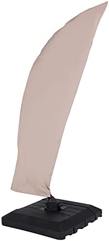 Grand Patio Deluxe Patio Umbrella Cover for 9 to 12 FT Offset Umbrella with Curved Cantilever and Straight Pole, Waterproof Cantilever Umbrella Cover with Zipper, Weather-resistant, Beige - Image 6
