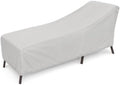 Treasure Garden Small Chaise Lounge Cover, Heavy Duty 300D Polyester Patio Chaise Cover, Water Resistant, UPF50+ UV Protection, 4 Ties, Elastic Hem, Spring Cinch Lock, Storage Bag, 32"W x 80"D x 42"H by TreasureGarden