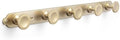 Coat Hook Wall Mounted,Champagne Bronze Zinc Alloy with 5 Hooks by Deuschwer