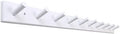 SKOLOO Wall Mounted Coat Rack 38", 10 Hooks, Bamboo, Shaker Style, White by SKOLOO