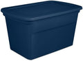 Sterilite Tote, Plastic Storage Bins with Snap Lids, 30 Gallon, 24-Pack by Sterilite
