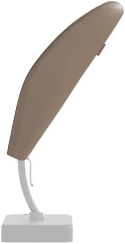 Kingdura Cantilever Patio Umbrella Cover with Zipper, 600D Polyester Waterproof Outdoor Umbrella Cover fits 7.5 to 11.5FT Offset Umbrella with Curved Cantilever and Straight Pole, Beige by Unknown