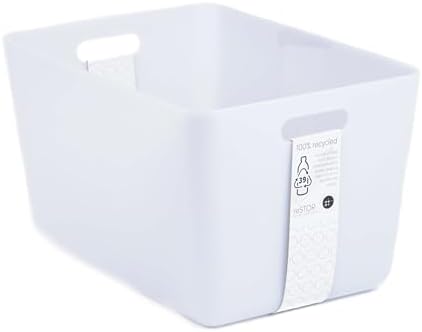 Three by Three Seattle Medium Tall Stackable Recycled Storage Bin, 3-Pack - Image 5