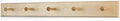 Solid Maple Shaker Peg Rack (Natural, 29" x 3.5" with 5 pegs) by PEG+AND+RAIL