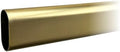 94" Satin Brass Oval Closet Rod | Heavy Duty Wardrobe Clothes Pole | 1 Pack by Desunia