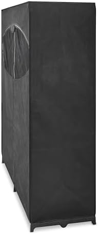 Whitmor Extra-Wide Portable Clothes Closet - 60 Inches Wide - Store Seasonal Clothing - Black - Image 2