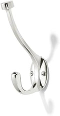 khtumeware The 10 Pack 5-1/2 inch Polished Nickel Coat Hook zinc Alloy mudroom Hooks is Suitable for bathrooms, Behind Doors, bedrooms, and is a Towel Robe Hooks for Both Household and Commercial use by khtumeware