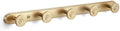 Coat Rack Wall Mounted,Champagne Bronze Zinc Alloy with 5 Hooks by Deuschwer