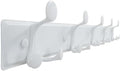 SKOLOO 15 Hooks Wall Mounted Coat Rack, 30 Inch Modern Coat Hanger for Entryway, Bathroom, Garage, Lightweight with 16 Inch Stud Spacing Design, Matte White by SKOLOO