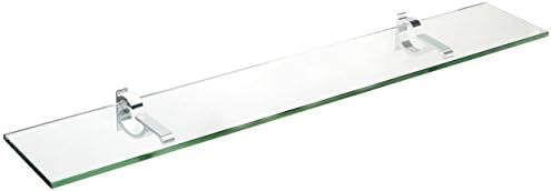 Spancraft 12" x 18" Chrome Monarch Glass Shelf by Spancraft
