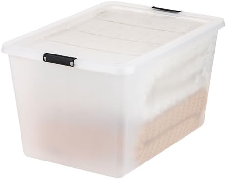 IRIS USA 4-Pack 55 Quart Clip Box with Latching Lid - Image 6