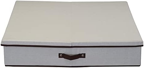 Household Essentials Wreath Storage Box with Lid, 30 Inch, Natural - Image 5