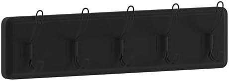 Flash Furniture 24" Wall Mounted Storage Rack, Black by FlashFurniture