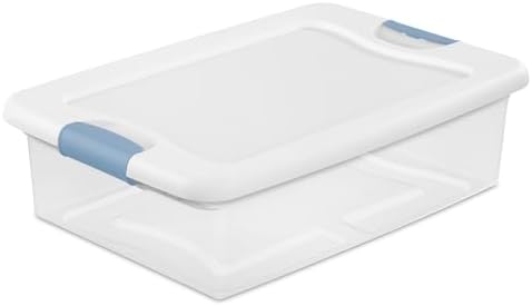 Sterilite Latching Box with Lids for Home and Office, 32 Quart, 24-Pack by Sterilite