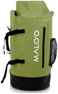 Malo’o 45L Waterproof Dry Bag Backpack – Heavy Duty Roll Top Fishing & Beach Backpack, IPX6 Water Resistant Gear Bag for Kayaking, Camping, Surf, Travel & Outdoor Adventure by Maloo