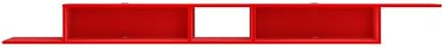 Atelier Mobili Floating TV Stand for Up to 65 Inch TVs – Wall Mounted Floating Shelf for Under TV, Entryway Organizer & Bedroom Vanity – Multi-Purpose Storage & Display Console (Red, 100INCH) - Image 5