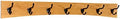 Solid Cherry Arched Wall Mounted Coat Rack Bronze Hat & Coat Hooks - Made in The USA (Cherry, 36" x 4.5" with 7 Hooks) by PEG+AND+RAIL
