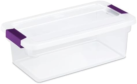 Sterilite 36-Pack ClearView Latch Box, Stackable Storage Organizer Bins for Home, 6 Quart by Sterilite