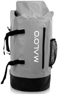 Malo’o 45L Waterproof Dry Bag Backpack – Heavy Duty Roll Top Fishing & Beach Backpack, IPX6 Water Resistant Gear Bag for Kayaking, Camping, Surf, Travel & Outdoor Adventure by Maloo
