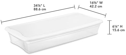 Sterilite 12-Pack 41 Quart Storage Box, Stackable Clear Plastic Bins with Snap-On Lids - Heavy-Duty Organizing Containers for Closet, Bathroom, and Office - Image 3