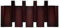 Wall Mounted Piano Coat Rack Solid Wood Piano Key Coat Rack Wall Mount, 4 Magnetic Foldable Hooks, Walnut Color - Heavy Duty, Drill or No-Drill Install for Entryway, Bedroom & Mudroom by Unknown
