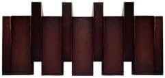 Wall Mounted Piano Coat Rack Solid Wood Piano Key Coat Rack Wall Mount, 4 Magnetic Foldable Hooks, Walnut Color - Heavy Duty, Drill or No-Drill Install for Entryway, Bedroom & Mudroom by Unknown