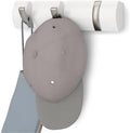 Umbra Flip Coat Rack, Wall Mount Retractable Hooks, 3-Hook, White/Nickel by Umbra