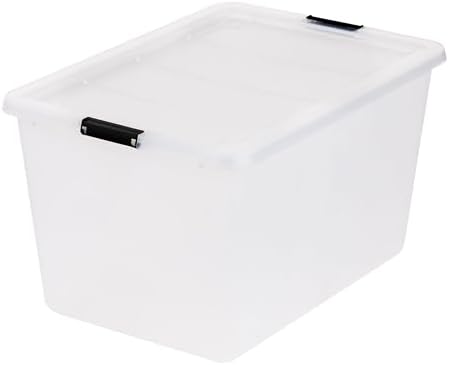 IRIS USA 4-Pack 55 Quart Clip Box with Latching Lid - Image 7