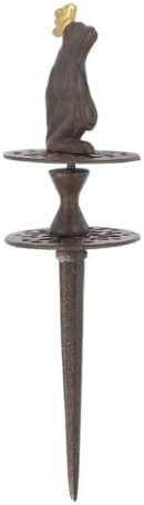 BestNest Esschert Cast Iron Frog Prince Garden Hose Guides, 2 Pack - Image 4