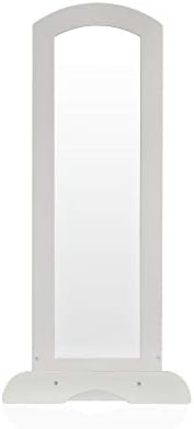 Guidecraft See and Store Dress-up Center – Gray: Kids Dramatic Play Storage Armoire with Mirror, Rack, Shelves & Bottom Tray - Toddlers Costume & Toy Organizer Furniture - Image 5