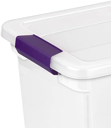 Sterilite ClearView Latch Boxes, Storage Bins with Lids, 27 Quart, 6-Pack - Image 5