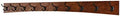 Solid Cherry Arched Wall Mounted Coat Rack Bronze Hat & Coat Hooks - Made in The USA (Mahogany, 52" x 4.5" with 10 Hooks) by PEG+AND+RAIL
