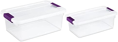 Sterilite Clearview Latch Boxes Set, 15 Quart 12-Pack and 6 Quart 12-Pack by Sterilite