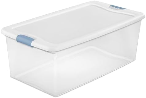 Sterilite Latching Box with Lids for Home and Office, 106 Quart, 24-Pack by Sterilite