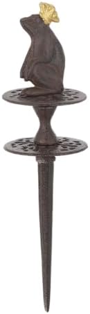 BestNest Esschert Cast Iron Frog Prince Garden Hose Guides, 2 Pack - Image 6